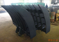 Hyundai Excavator Bucket Attachments With 8 Ribs / Long Shank