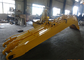 Yellow Excavator Long Reach Boom for Komatsu PC240 Total 18 Meters Length
